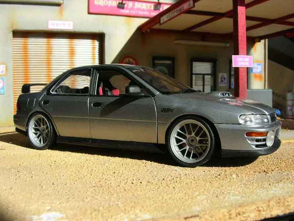 Subaru Impreza STI GT Turbo wrx grey 1/18 Autoart