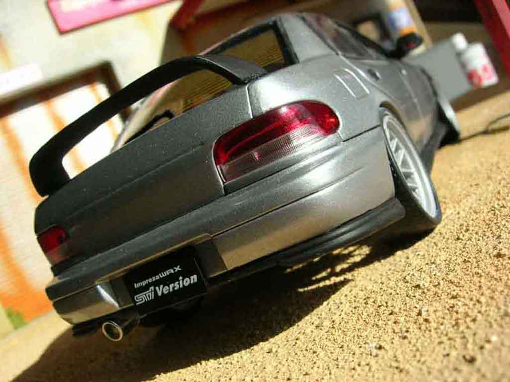 Subaru Impreza STI GT Turbo wrx grey 1/18 Autoart