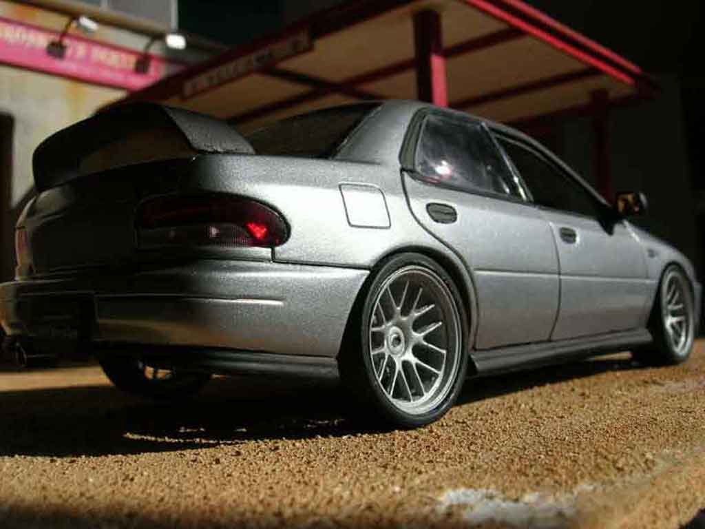 Subaru Impreza STI GT Turbo wrx grey 1/18 Autoart