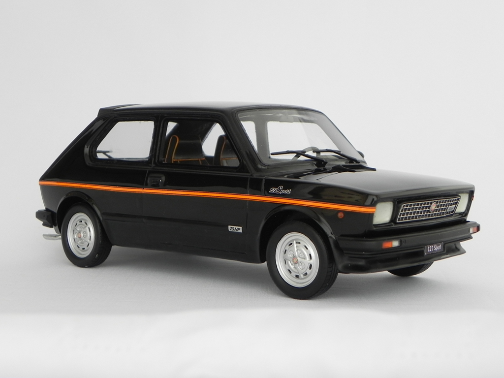 Fiat 127 Sport 70 HP LM090 black 1/18 Laudoracing Models