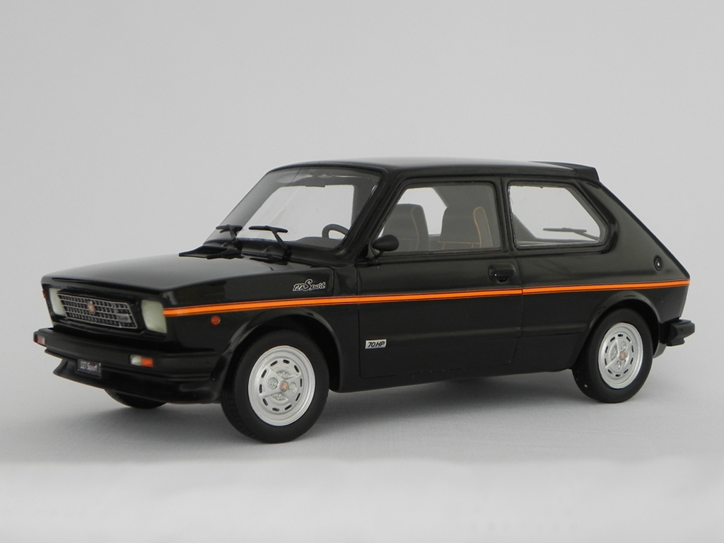 Fiat 127 Sport 1/18 Laudoracing Models Sport 70 HP LM090 black diecast model cars