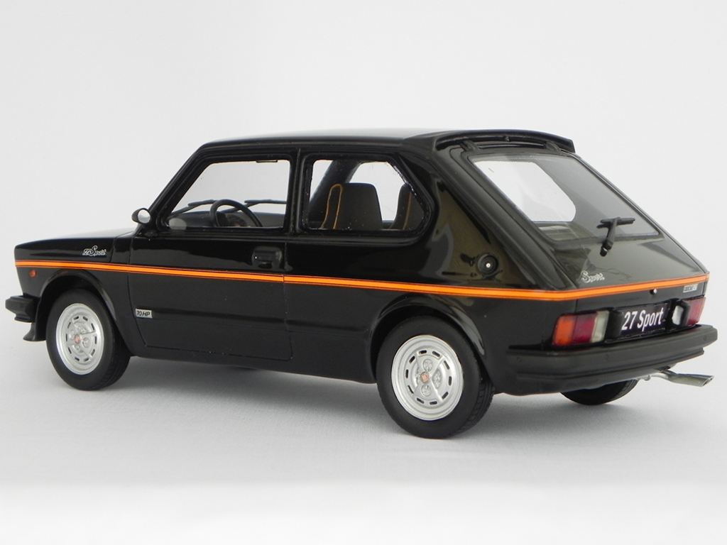 Fiat 127 Sport 70 HP LM090 black 1/18 Laudoracing Models