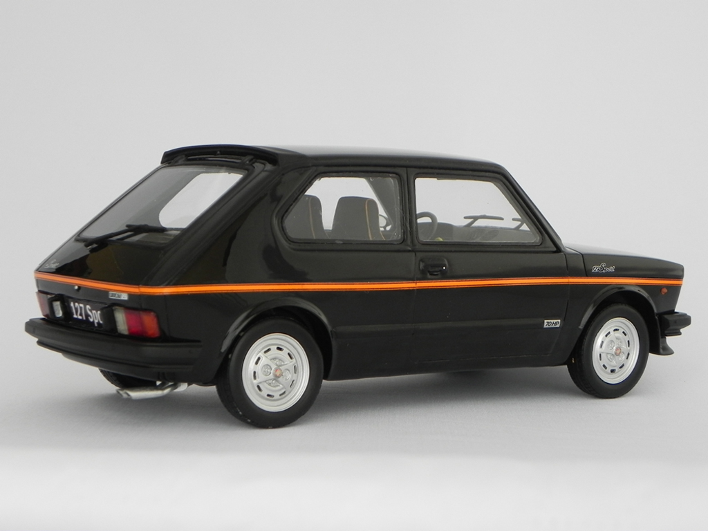 Fiat 127 Sport 70 HP LM090 black 1/18 Laudoracing Models