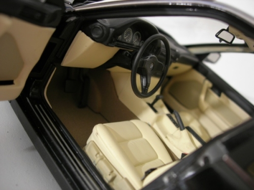 Bmw 535 tuning 1988 i black jantes bbs bords larges 1/18 Minichamps
