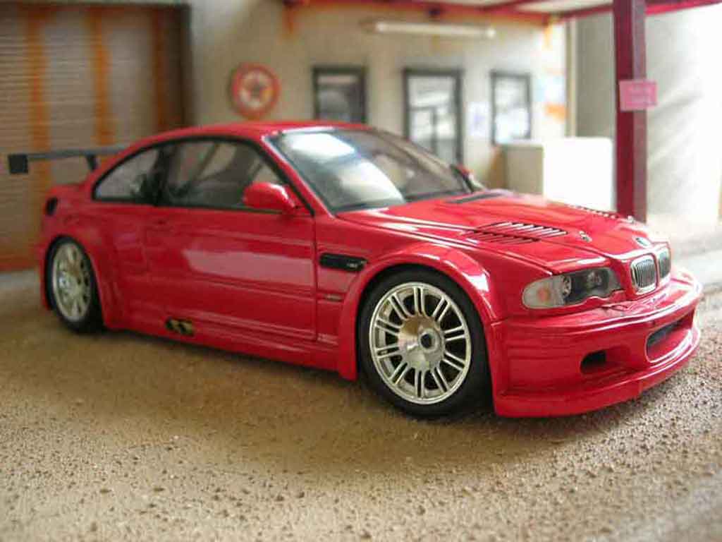 Bmw M3 E46 1/18 Minichamps GTR E46 red diecast model cars