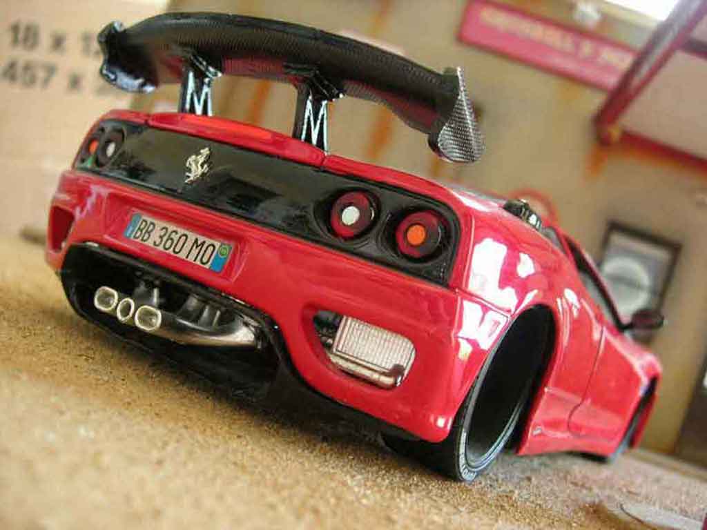 Ferrari 360 Modena 1/18 Burago Modena coupe red diecast model cars