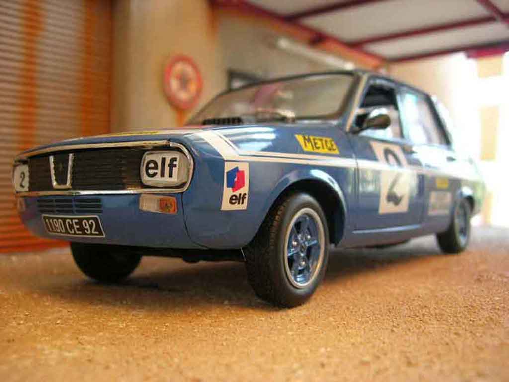 Renault 12 Gordini 1/18 Solido Gordini rallye #2 blue diecast model cars