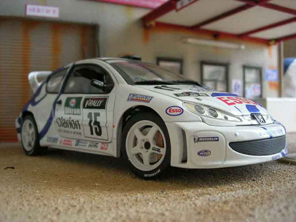 Peugeot 206 WRC 1999 # 15 Clarion Panizzi white 1/18 Solido