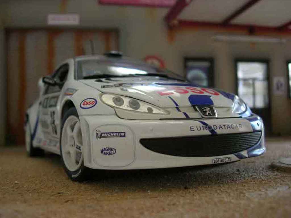 Peugeot 206 WRC 1999 # 15 Clarion Panizzi white 1/18 Solido