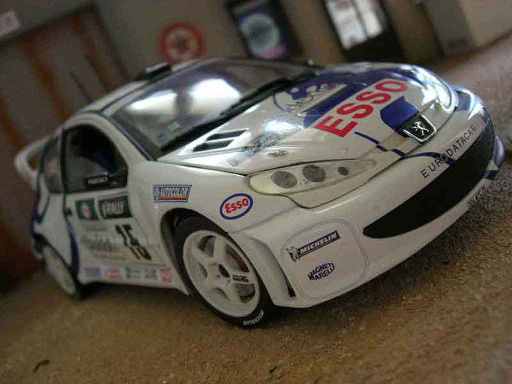 Peugeot 206 WRC 1999 # 15 Clarion Panizzi white 1/18 Solido