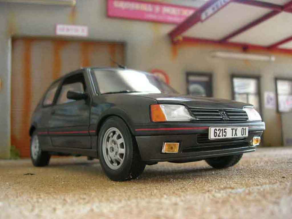 Peugeot 205 GTI 1/18 Solido GTI 1.9 grey graphite diecast model cars