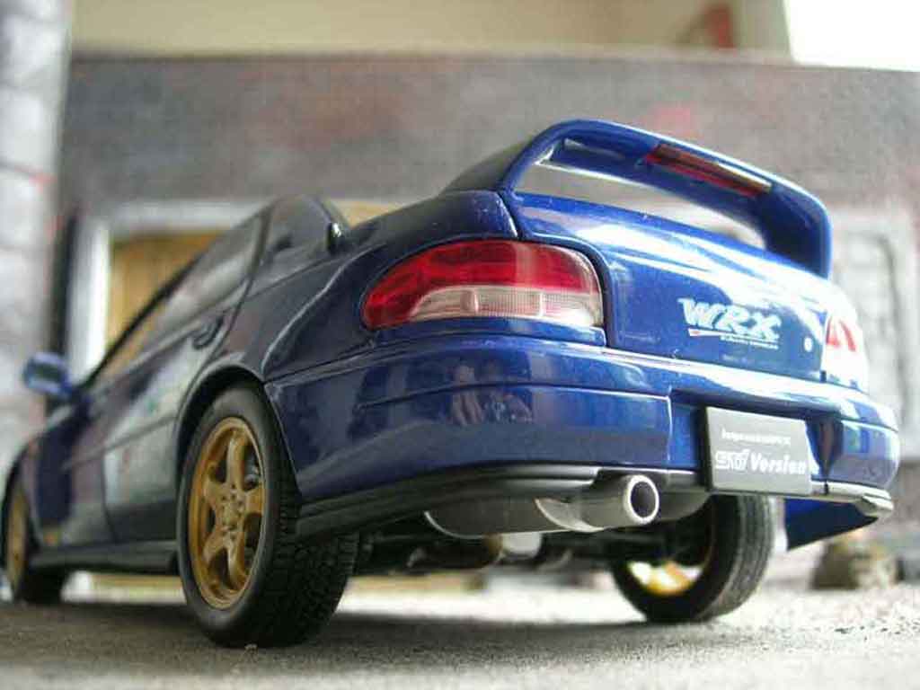 Subaru Impreza STI 1/18 Autoart GT Turbo STI wrx blue diecast model cars