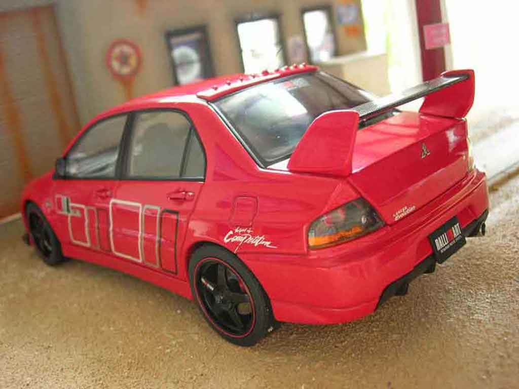 Mitsubishi Lancer Evolution IX rallye art red 1/18 Autoart