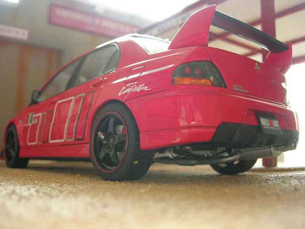 Mitsubishi Lancer Evolution IX rallye art red 1/18 Autoart