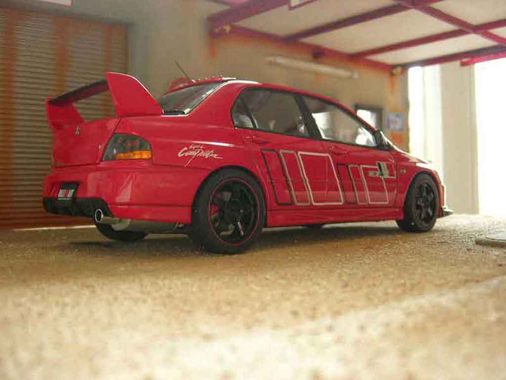 Mitsubishi Lancer Evolution IX rallye art red 1/18 Autoart