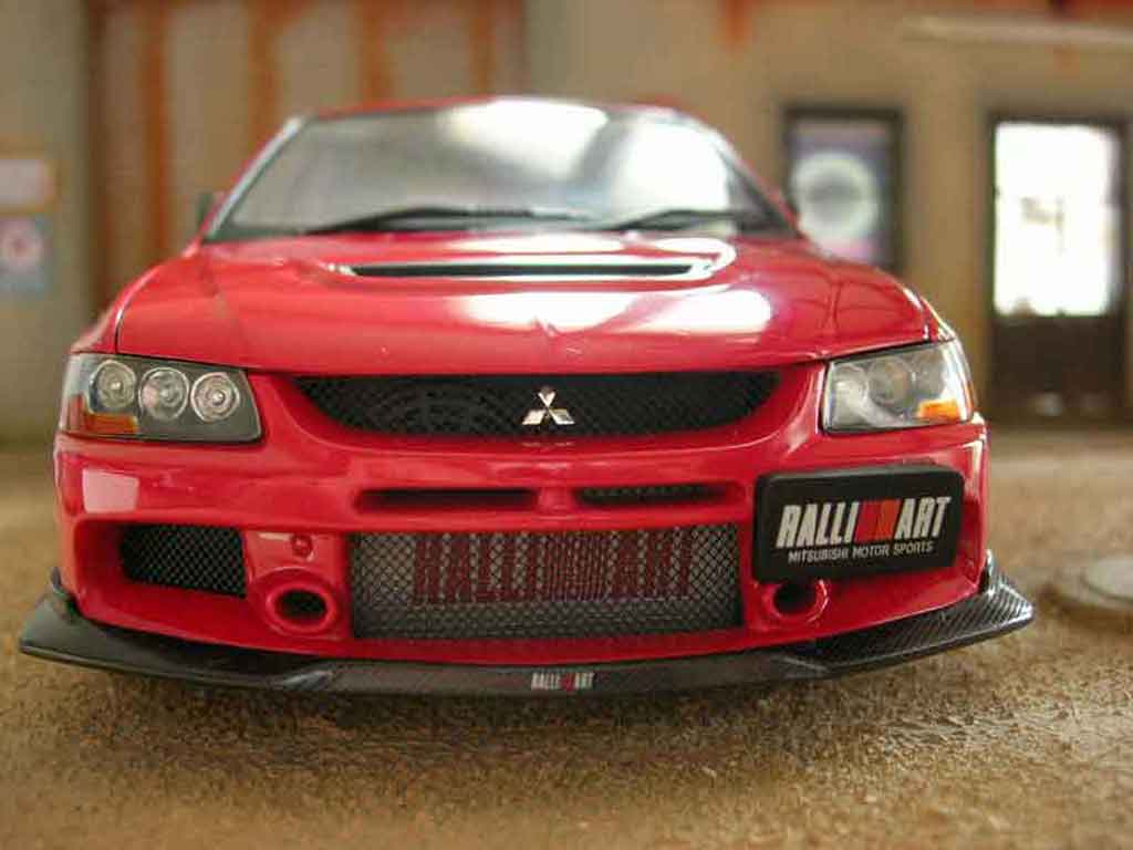 Mitsubishi Lancer Evolution IX rallye art red 1/18 Autoart