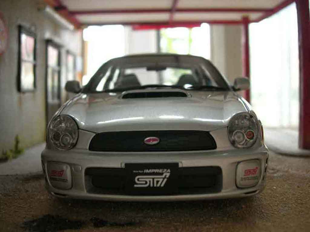 Subaru Impreza WRX 1/18 Autoart STI WRX grey diecast model cars