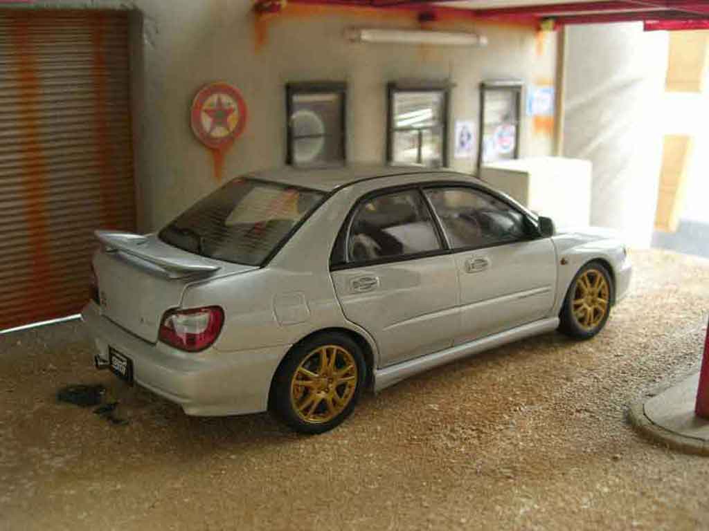 Subaru Impreza WRX STI grey 1/18 Autoart