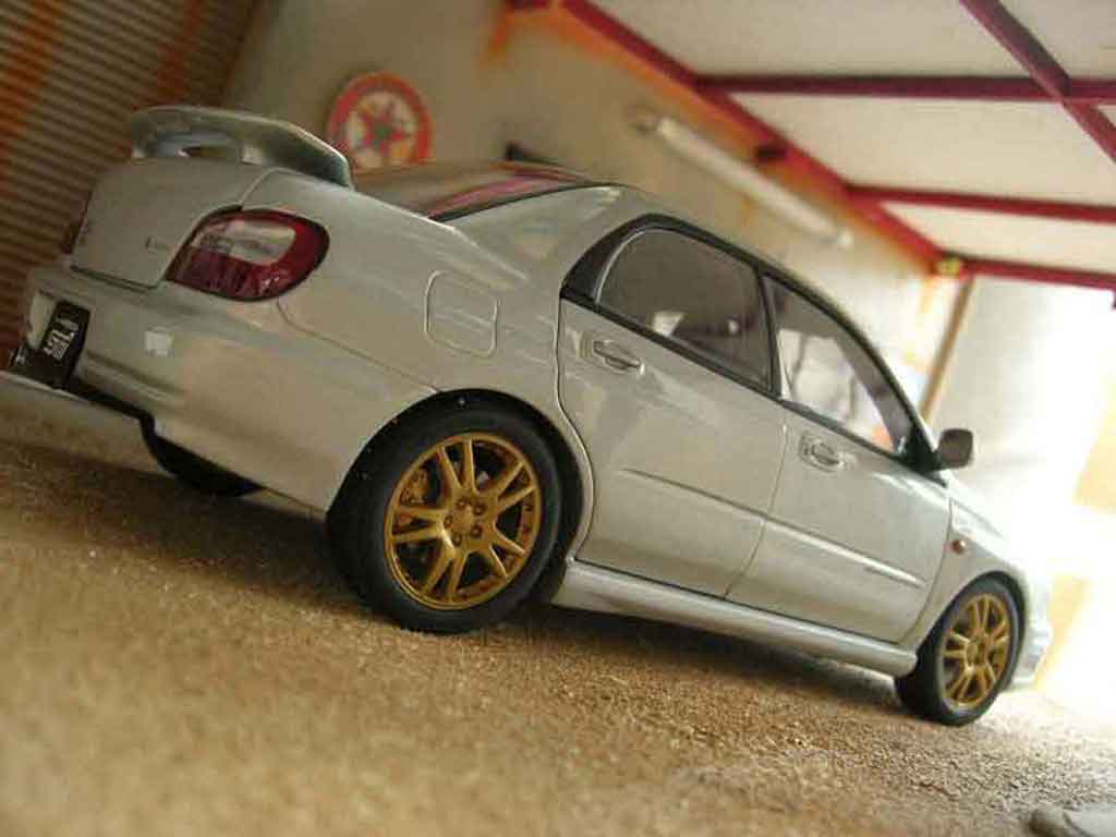 Subaru Impreza WRX STI grey 1/18 Autoart
