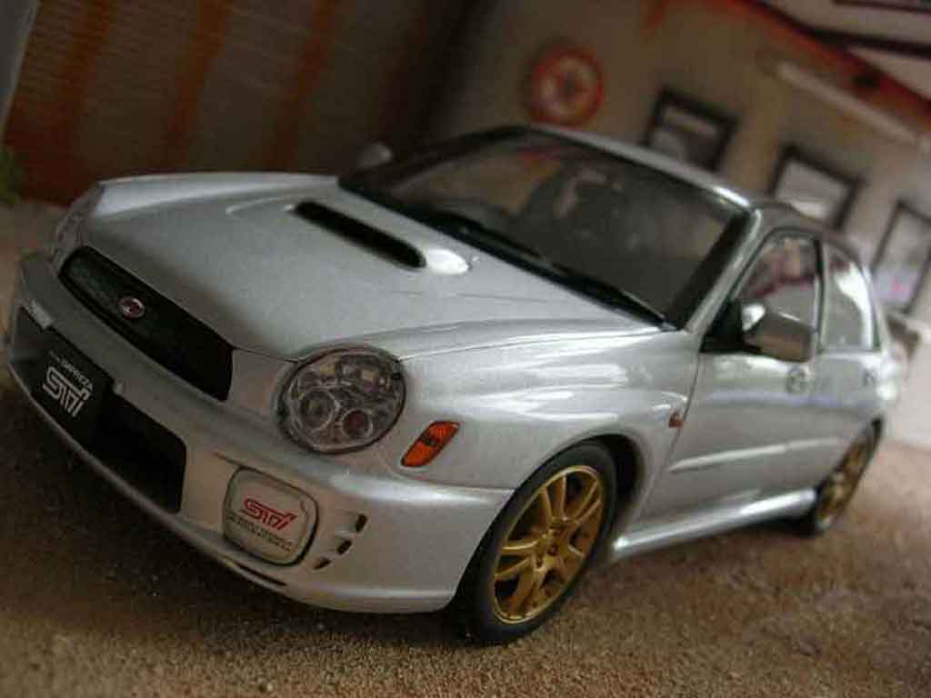 Subaru Impreza WRX STI grey 1/18 Autoart