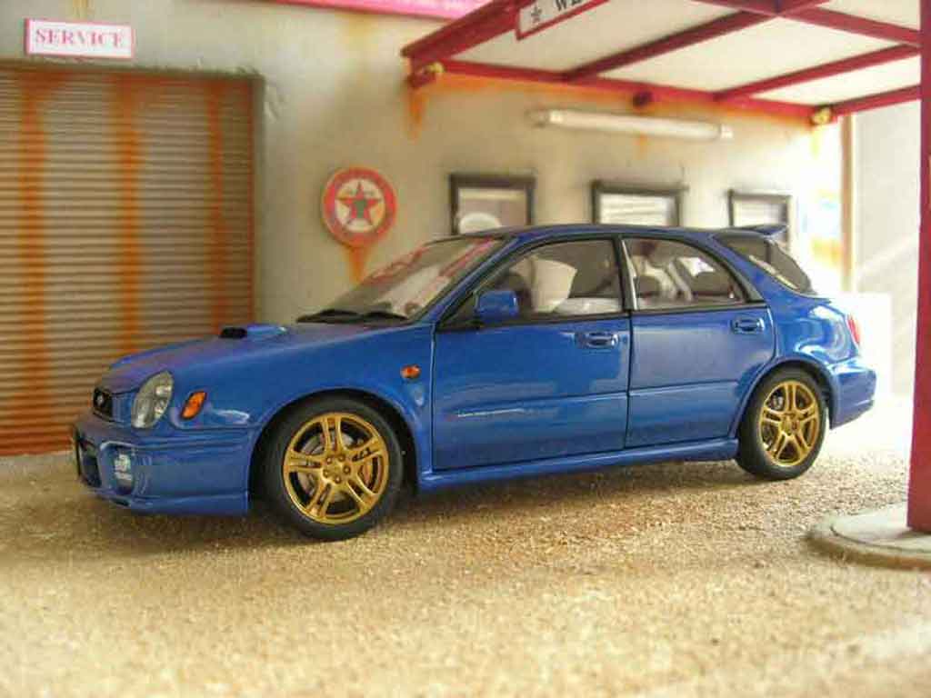 Subaru Impreza STI blue 1/18 Autoart