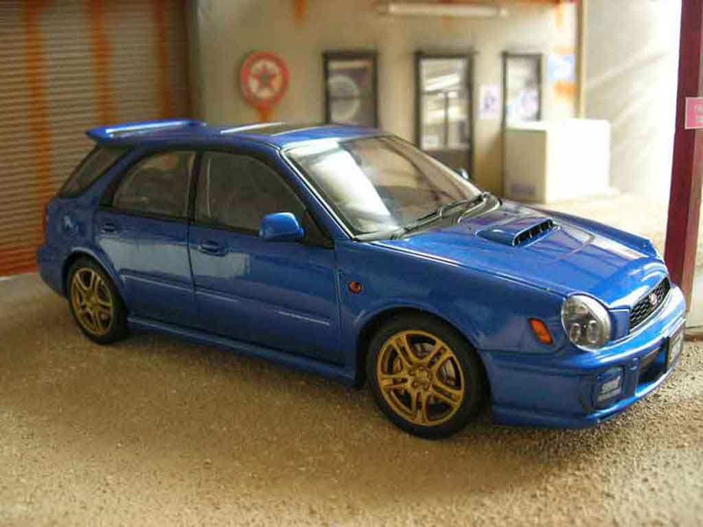 Subaru Impreza STI blue 1/18 Autoart