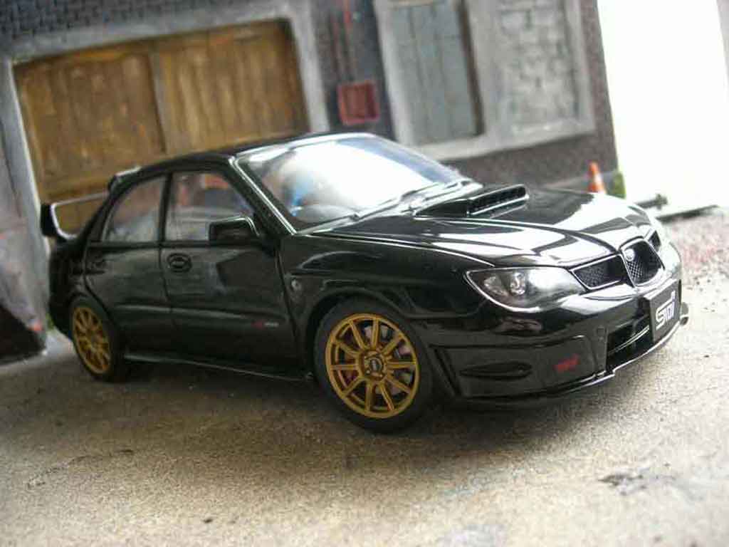 Subaru Impreza WRX STI 2006 black 1/18 Autoart