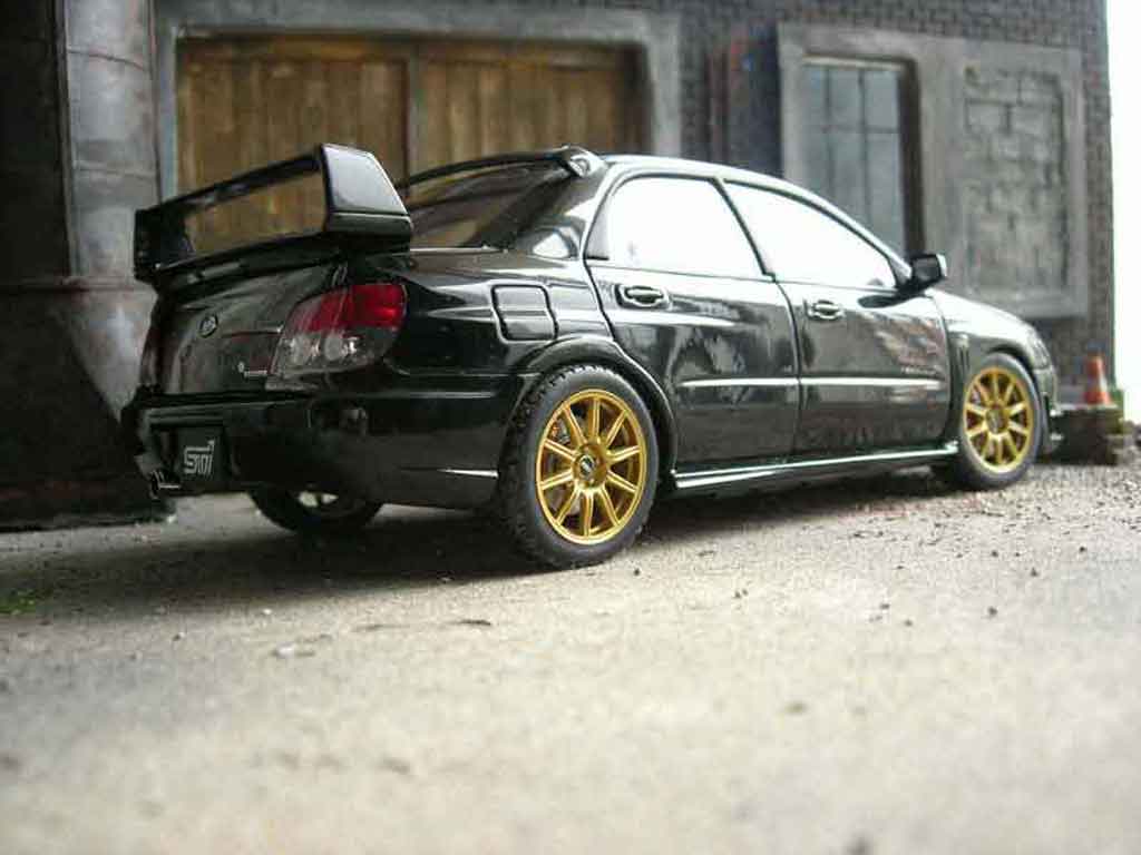 Subaru Impreza WRX STI 2006 black 1/18 Autoart