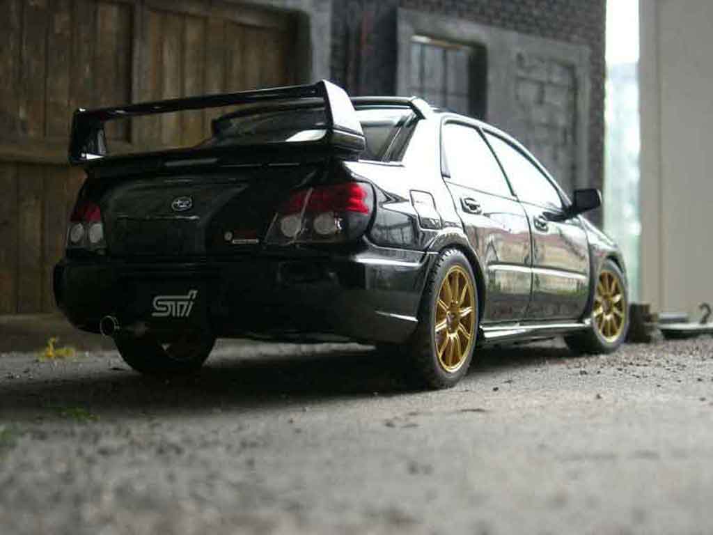 Subaru Impreza WRX STI 2006 black 1/18 Autoart