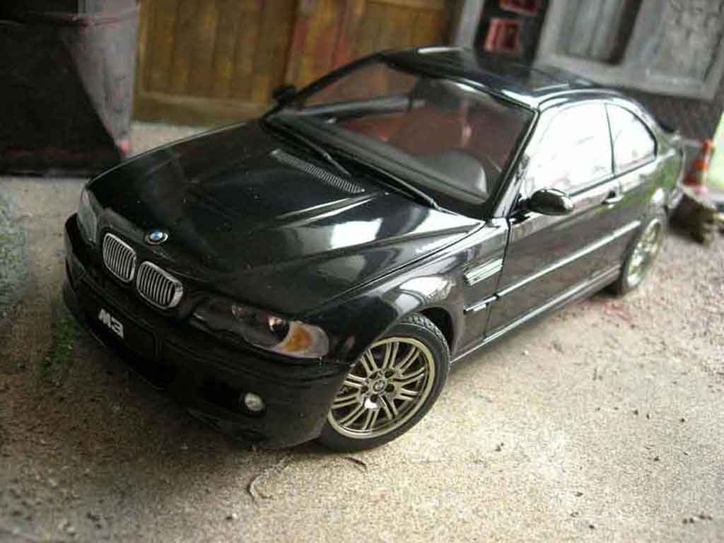 Bmw M3 E46 1/18 Autoart E46 black diecast model cars