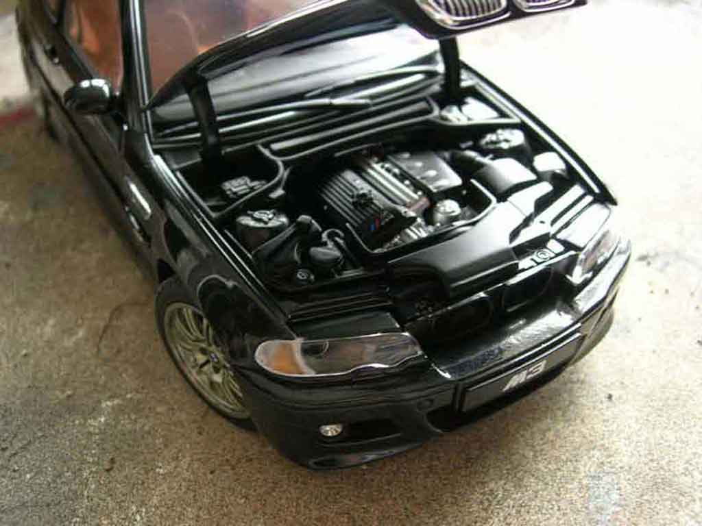 Bmw M3 coupe E46 black 1/18 Autoart