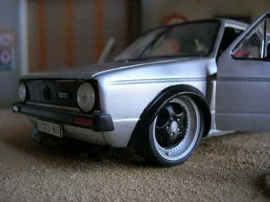 Volkswagen Golf 1 GTI 1/18 Solido jantes Porsche 1 GTI rs diecast model cars