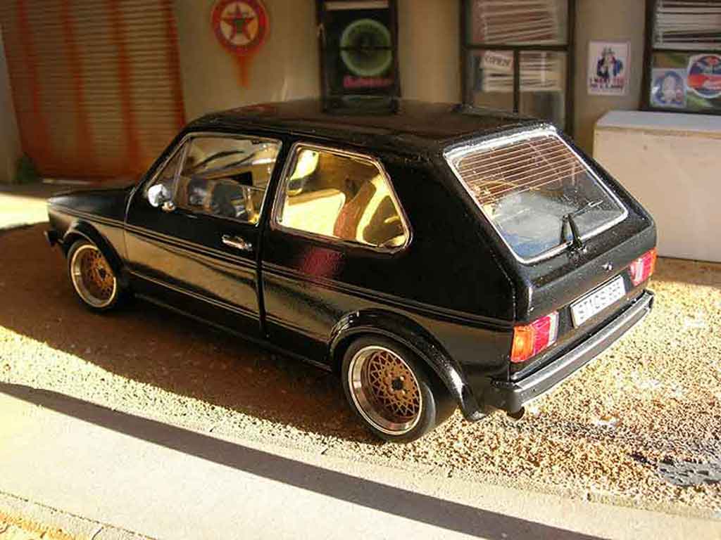 Volkswagen Golf GTI 1 swap moteur audi tt black 1/18 Solido