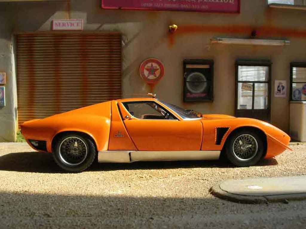 Lamborghini Miura Jota svr orange 1/18 Kyosho