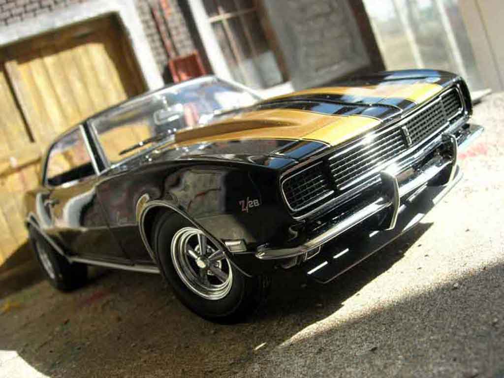 Chevrolet Camaro Z28 street stalkerz grey black bandes dorees 1968 1/18 Exact Detail Replicas