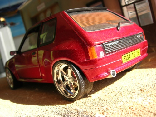 Peugeot 205 GTI 1/18 Solido Dimma GTI red diecast model cars