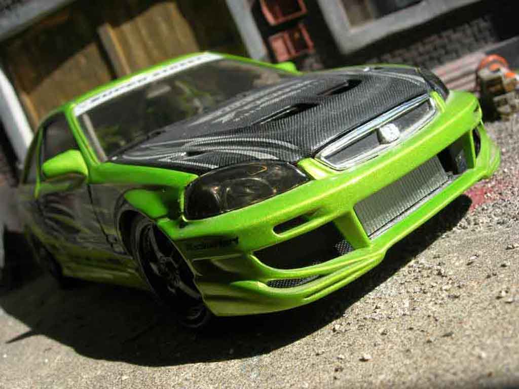 Honda Civic 1/18 Hot Wheels ek si coupe diecast model cars
