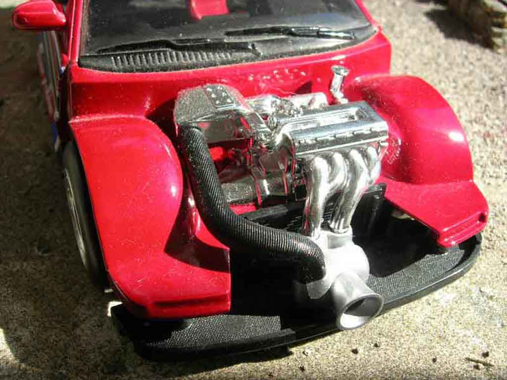 Honda CRX Base drag race red 1/18 Hot Wheels