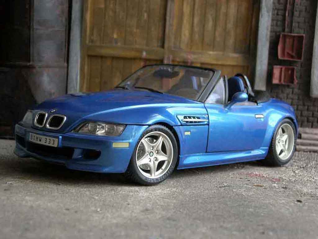 Bmw Z3 M 1/18 Burago M roadster blue 1996 diecast model cars