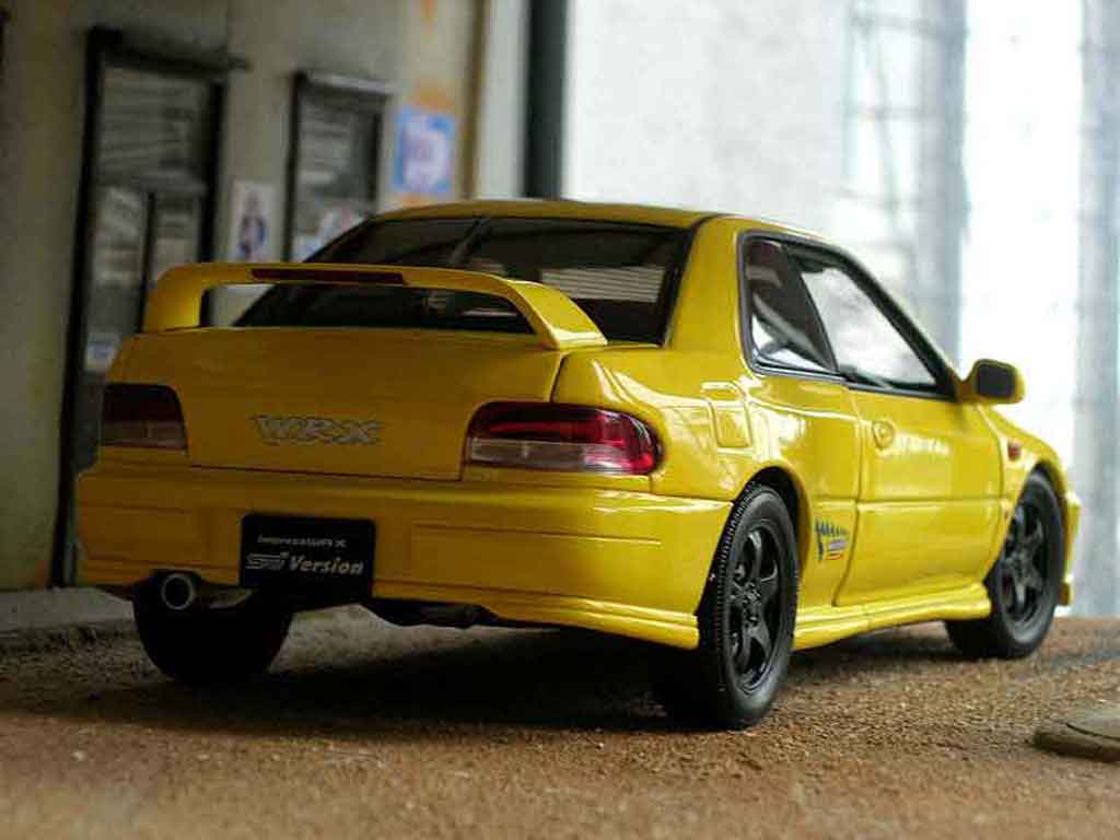 Subaru Impreza WRX Type R 1/18 Autoart WRX Type R gt turbo sti yellow diecast model cars