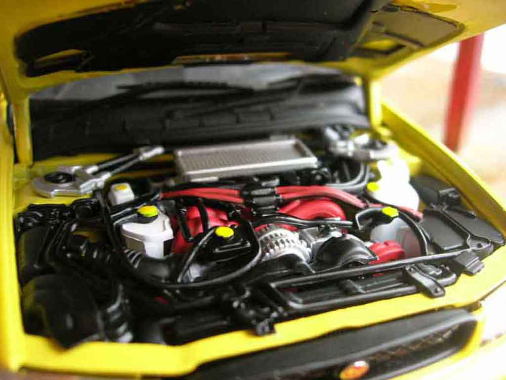Subaru Impreza Type R gt turbo sti yellow 1/18 Autoart