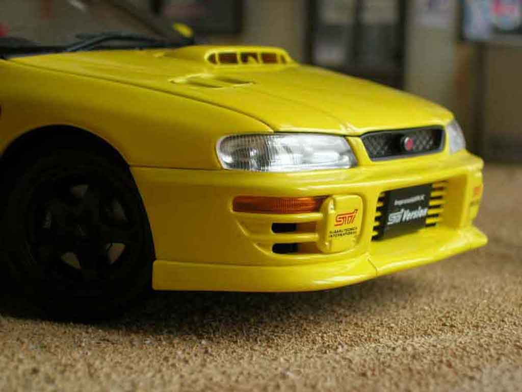Subaru Impreza Type R gt turbo sti yellow 1/18 Autoart