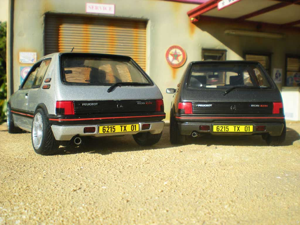 Peugeot 205 GTI TCT grey futura jantes PTS 1/18 Solido