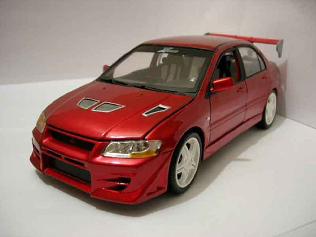 Mitsubishi Lancer Evolution VII 1/18 Ertl Evolution VII fast and furious red diecast model cars