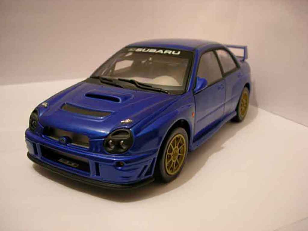 Subaru Impreza WRX 1/18 Solido STI WRX blue diecast model cars