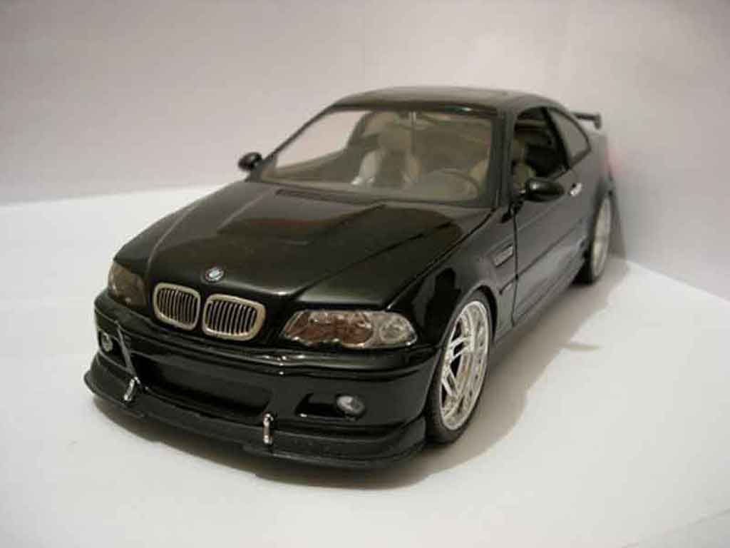 Bmw M3 E46 1/18 Jada Toys tuning E46 ac schnitzer s3 black diecast model cars