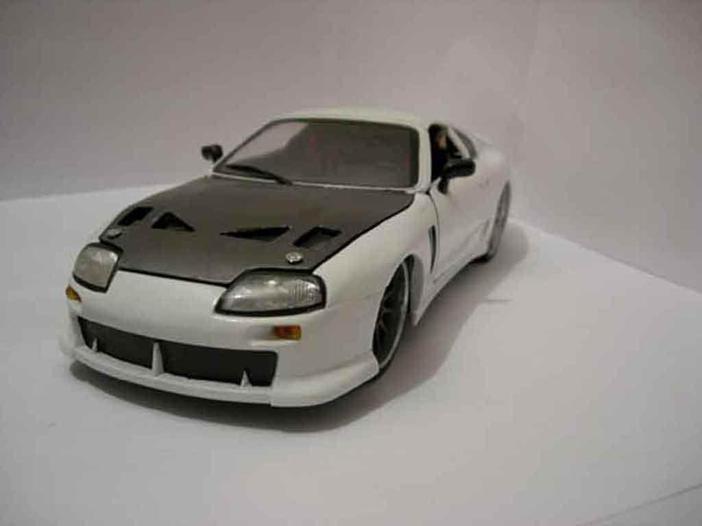 Toyota Supra 1/18 Racing Champion white tuning diecast model cars
