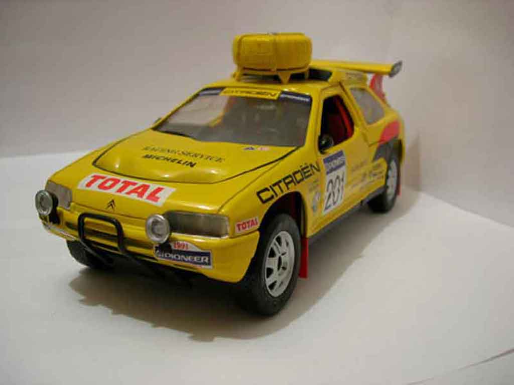 Citroen ZX rallye raid #201 1992 Jaune 1/18 Solido