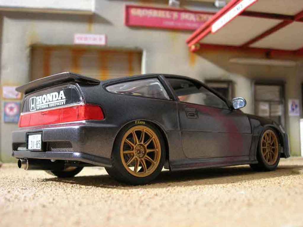 Honda CRX 1/18 Hot Wheels jdm grey diecast model cars