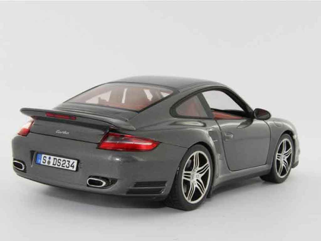 Porsche 997 Turbo 1/18 Norev Turbo grey diecast model cars